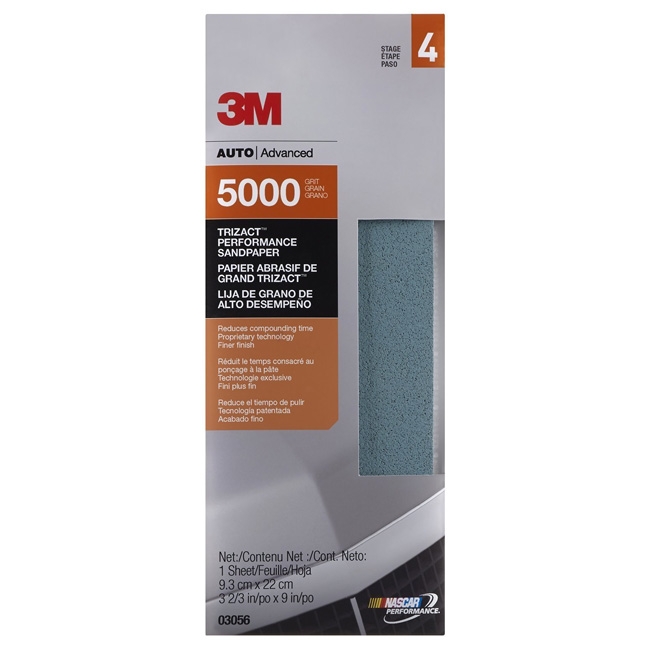 3M Trizact Performance Sandpaper, 5000 grit, 03056 - 3-2/3 in. x 9 in.