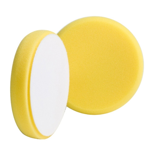 Buff and Shine Beveled Face Foam Heavy Cutting Pad, Yellow - 6 inch
