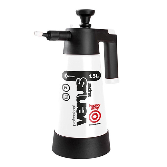 Kwazar Venus Heavy Duty Solvent Sprayer, Black/White - 1.5 Liter
