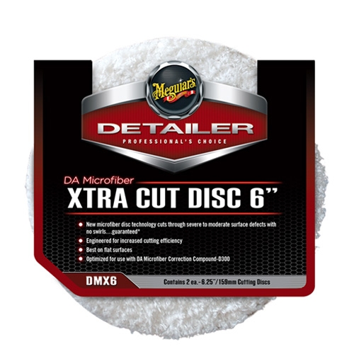 Meguiar's DA Microfiber Xtra Cutting Discs, DMX6 - 6 inch (2 pack) 