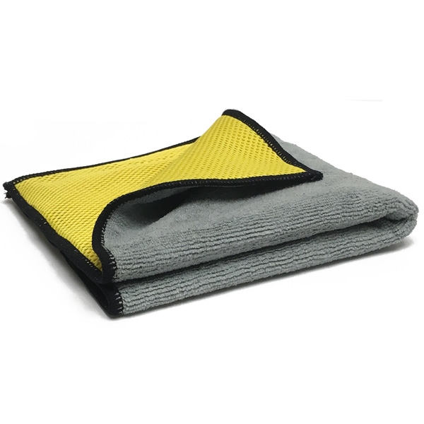 MicroMesh 300 Microfiber Bug Scrubber Towel - Gray/Yellow - 16" x 16"