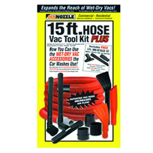 Mr. Nozzle Vac Tool Kit Plus for Wet-Dry Shop Vacs - 15 ft. Hose