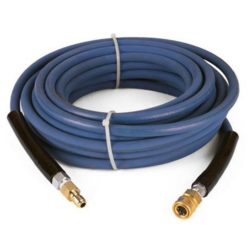 Pressure-Pro High Pressure Hose Assembly w/ Quick Connects, 4000 PSI, Blue Non Marking - 3/8 in. x 100 ft.
