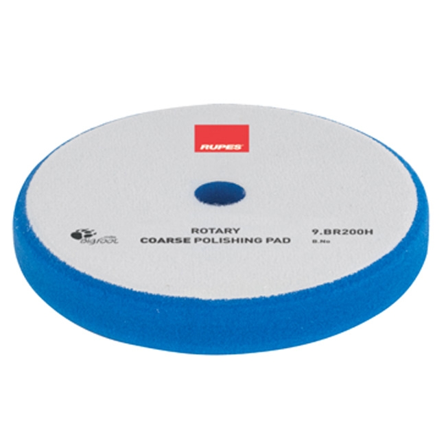 Rupes Rotary Foam Compounding Pad, Blue/Coarse - 180mm (7 inch backing)