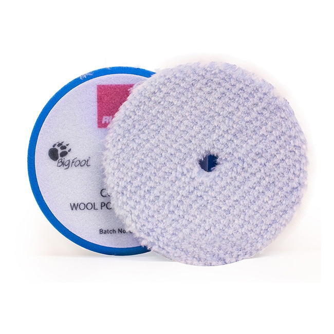 Rupes Wool Polishing Pad, Blue/Coarse - 145mm (5 inch backing)