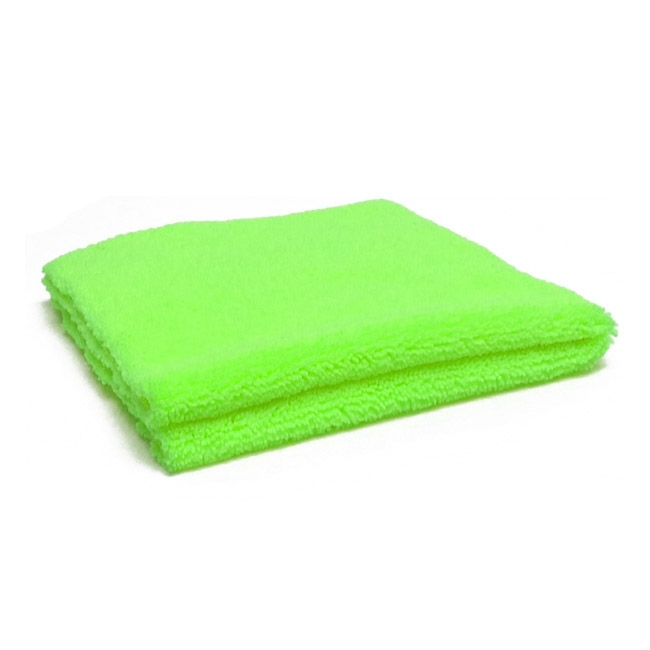 Edgeless Dual-Pile 360 Microfiber Towel - Green - 16" x 16"