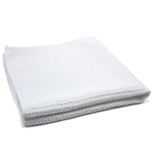 Waffle Weave 400 Microfiber Drying Towel - White - 16" x 16"