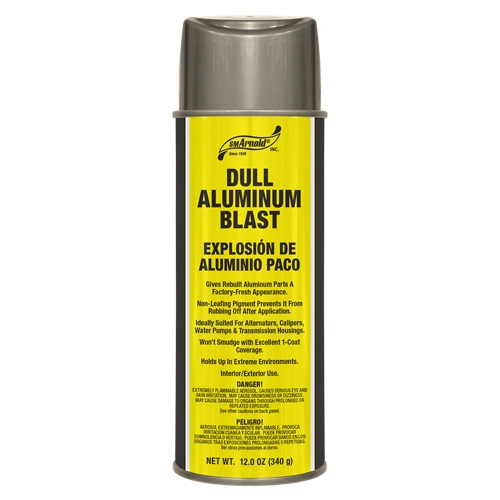 SM Arnold Dull Aluminum Blast Acrylic Lacquer - 12 oz. aerosol
