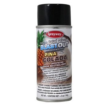 Sprayway Blast Out Total Release Odor Eliminator, Piña Colada Scent - 5 oz.