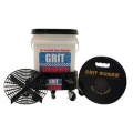 Grit Guard Washing System with Bucket Dolly, Black