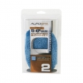 AutoSpa Blue Microfiber Polishing Bonnets for 5-6 inch Orbital Polishers (2 pack)