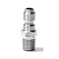 MTM Hydro Stainless Steel Quick Connect Plug - 3/8" Male