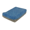 Saver Applicator Thin Microfiber Coating Sponge, Blue/Gray - 5" x 3.5" x 1"